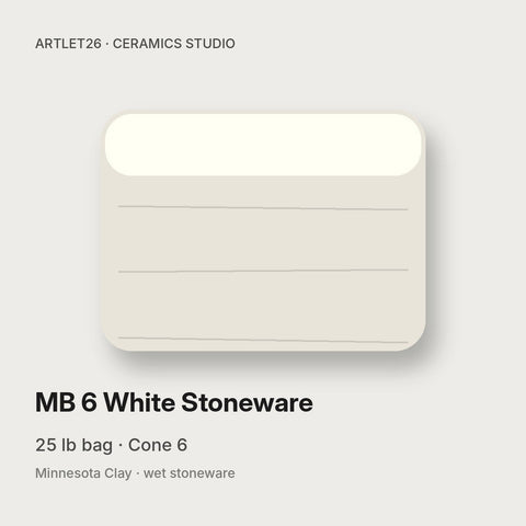 MB 6 White Stoneware