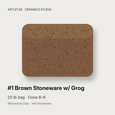#1 Brown Stoneware w/ Grog